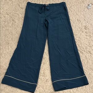 Equipment Teal Wide Leg Silky Pants